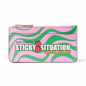 Kate Spade Bubble Gum Large Slim Card Holder